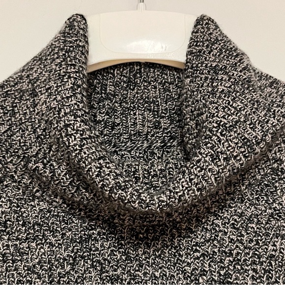 Madewell Eastbrook Turtleneck Sweater Large Cross-Back Merino Wool Blend Grey - Picture 4 of 12